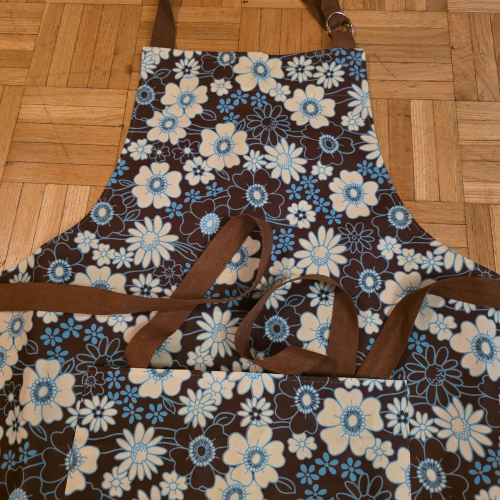 Floral Apron, Full Coverage, PVC Coated Cottob By NOW Designs